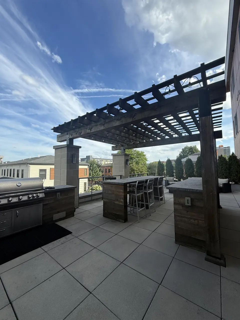 Pergola on the Charlotte Square terrace